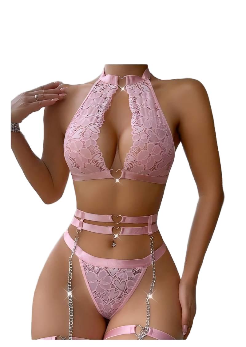 Conjunto de Lingerie Sexy com  - Minimizer Bra Women avaliação e preço