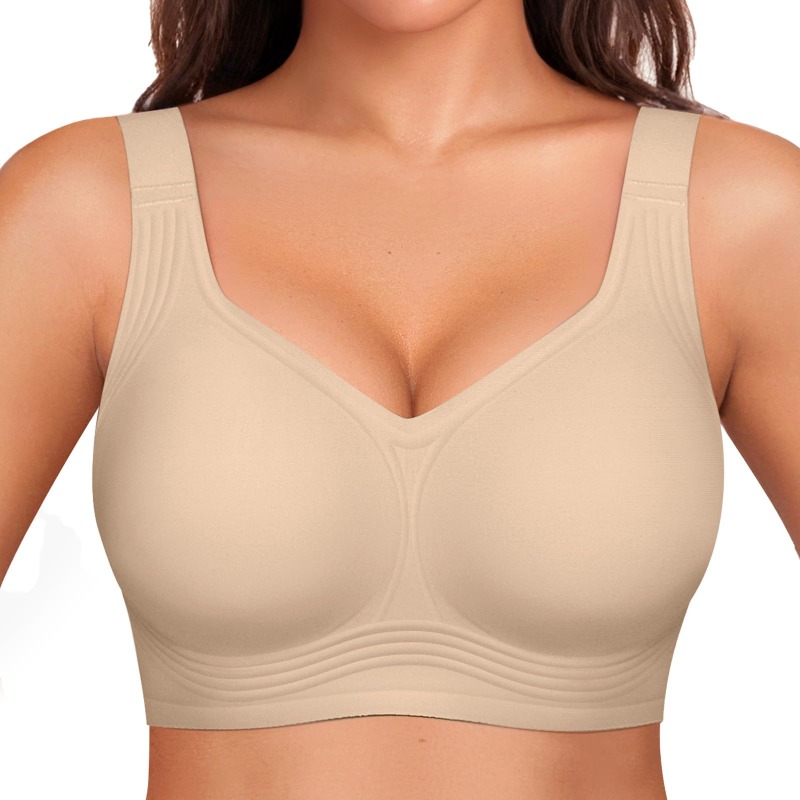 Sutiã Jelly Sem Fio Plus Size  - Minimizer Bra Women avaliação e preço