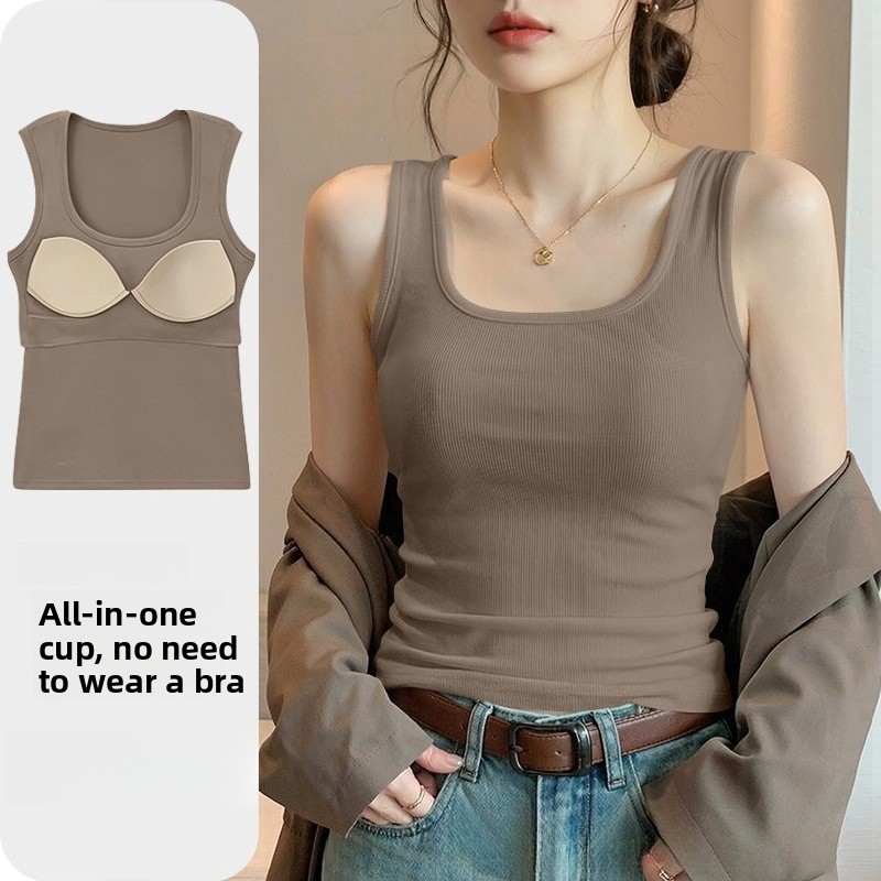 Novo Top Sem Costura com Sutiã - T Shirt Bra Seamless avaliação e preço